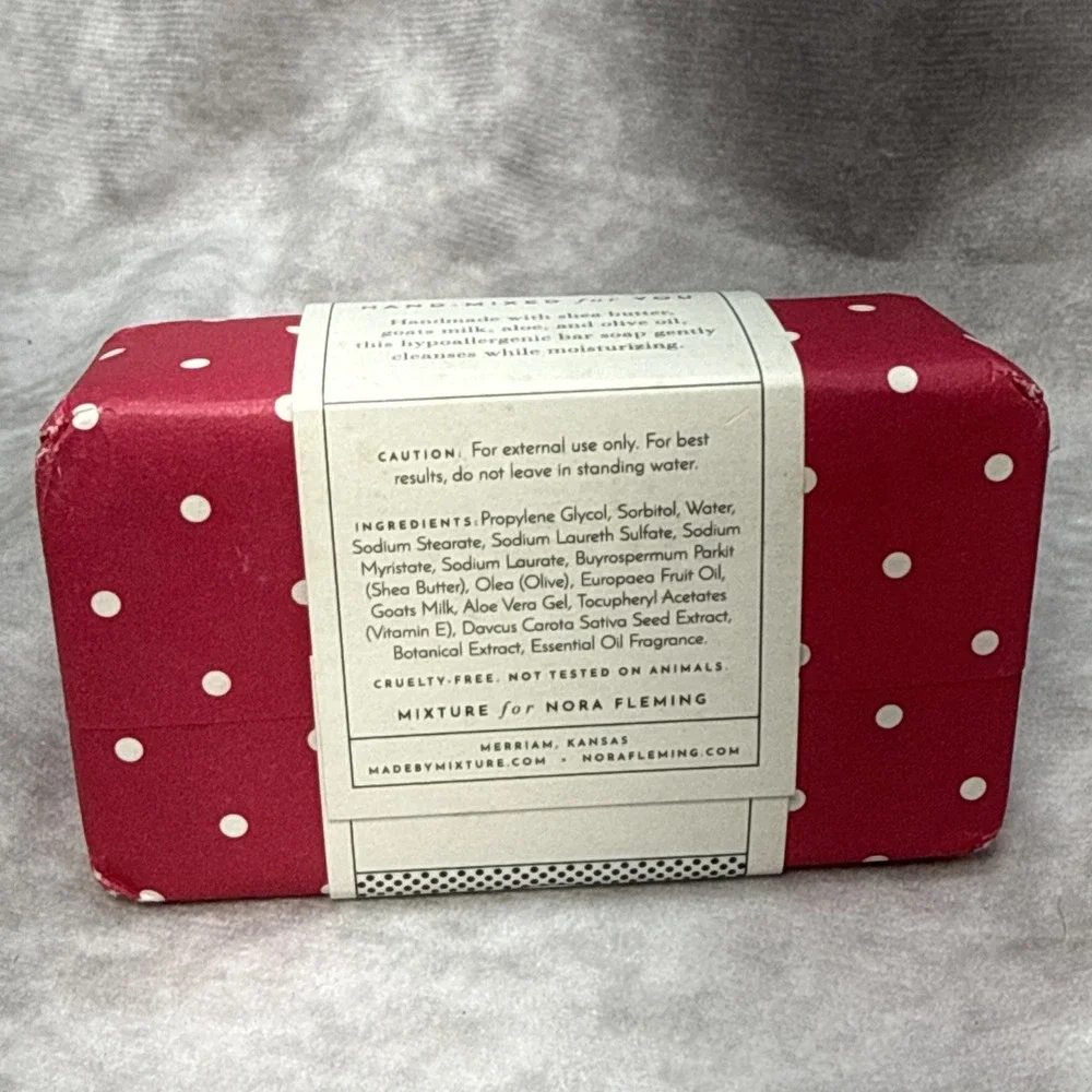 Nora Fleming Retired Dot Soap Hand Crafted Shea Bar Exclusive 5oz Hypoallergenic